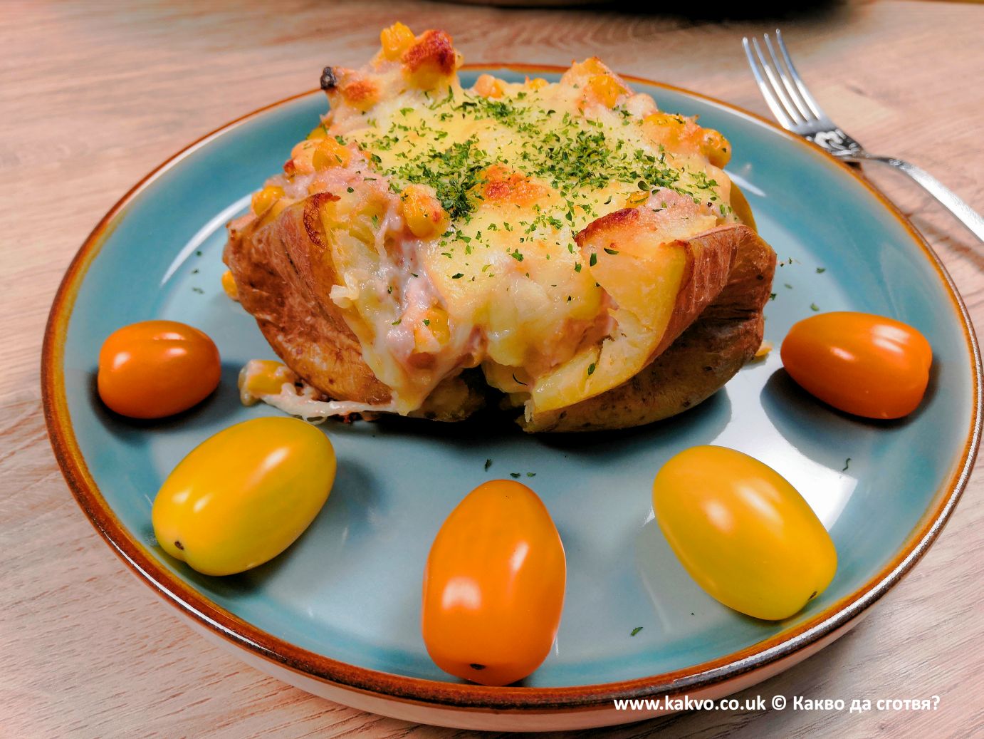 Печени картофи на фурна с плънка - Jacket Potatoes - Какво да сготвя?