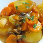 Английски ястие с картофи и гъби.